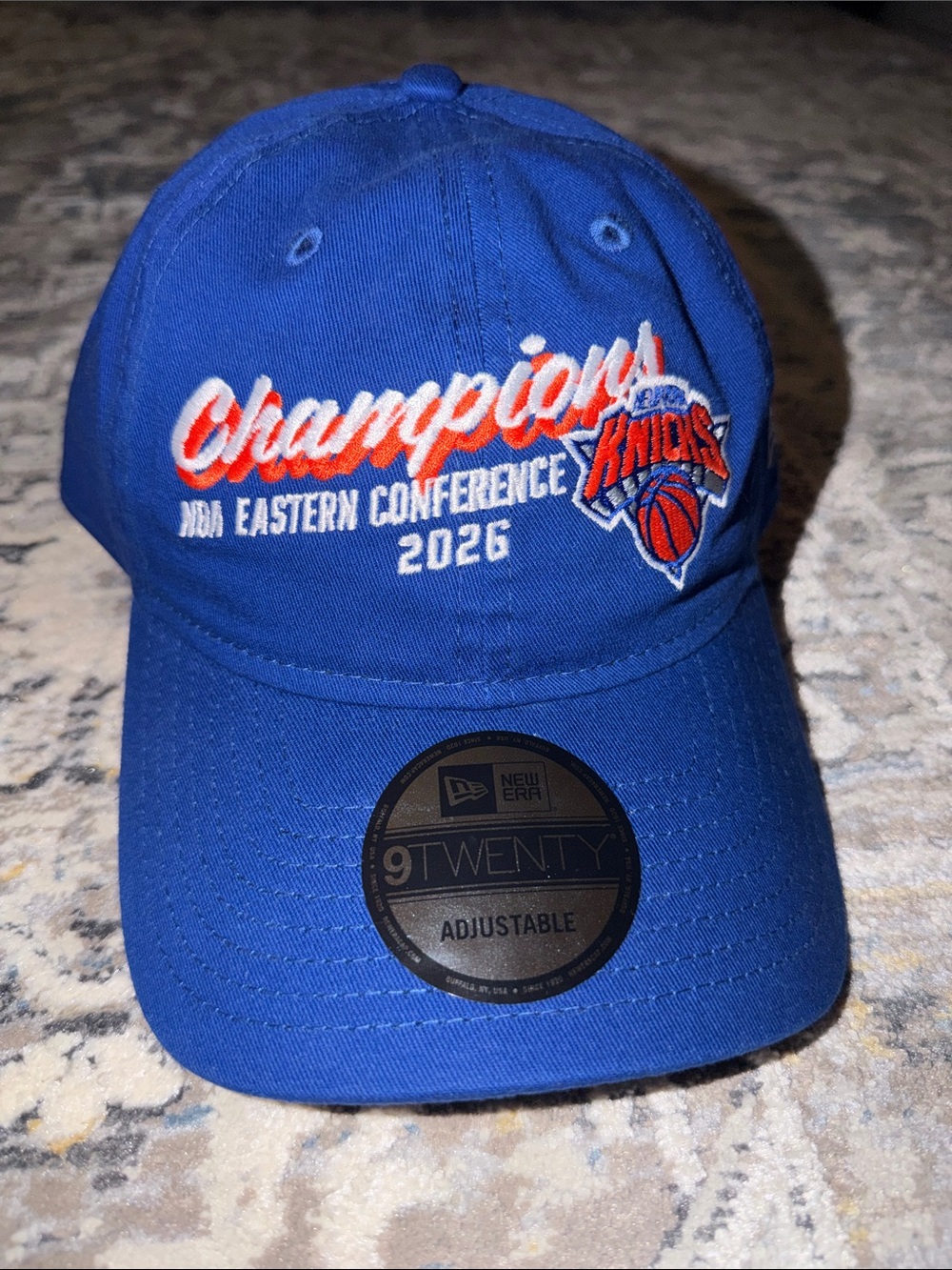 New Era Knicks 2026 Eastern Conference Champions Royal 920 Adjustable Hat - NWT